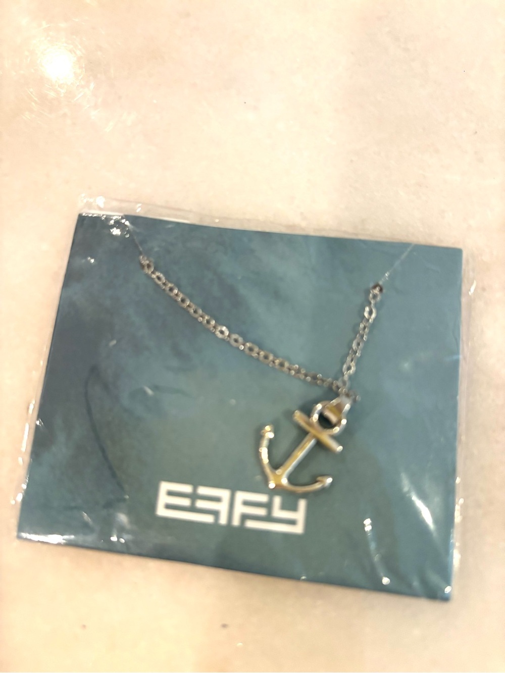 Effy sterling silver Anchor Pendant Necklace